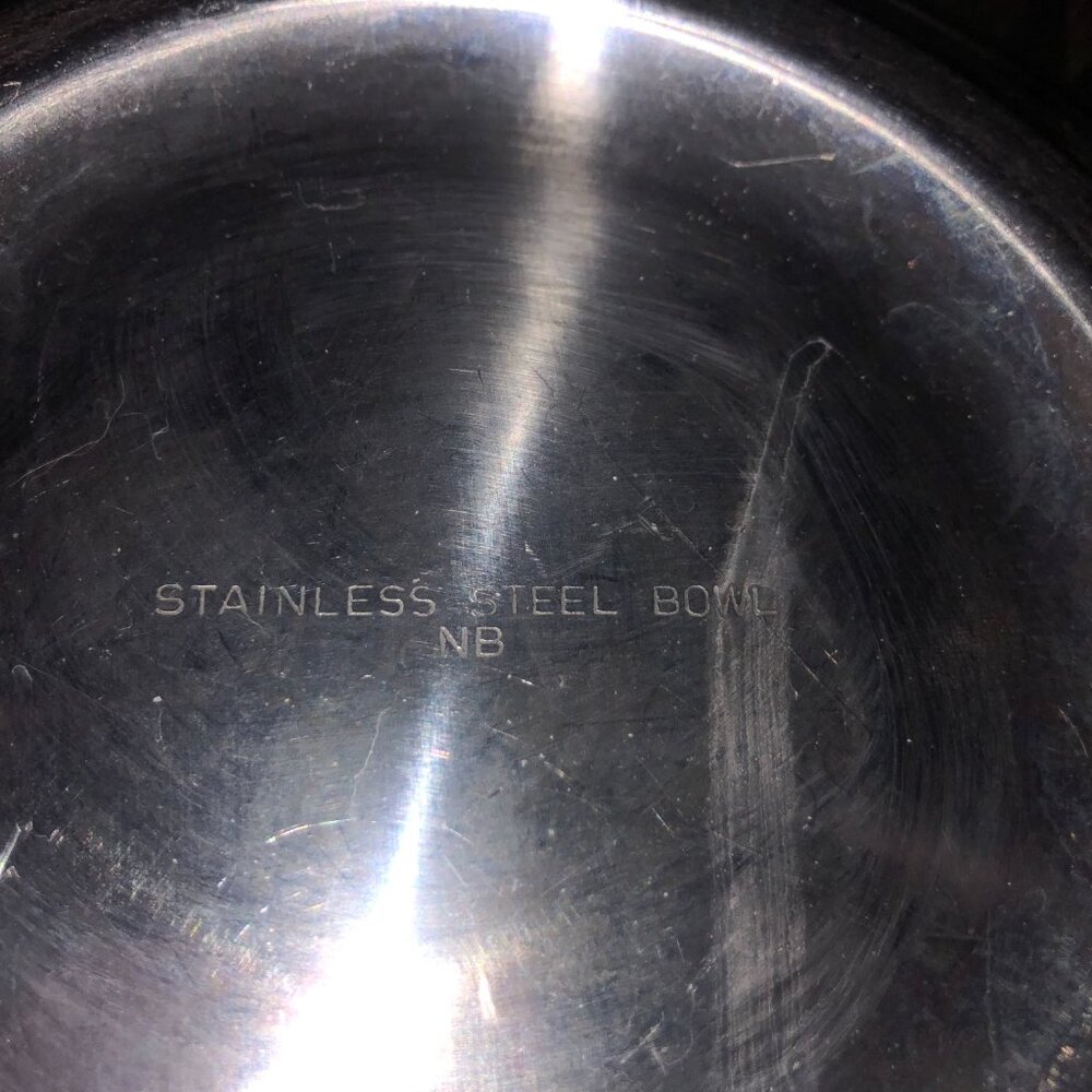 2 Unbranded Stainless Steel Mixing Bowls NB. - Picture 10 of 12